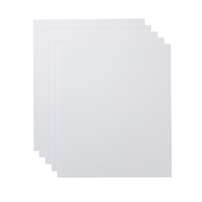 Cardstock Sampler, White - 24 in x 28 in (10 ct)