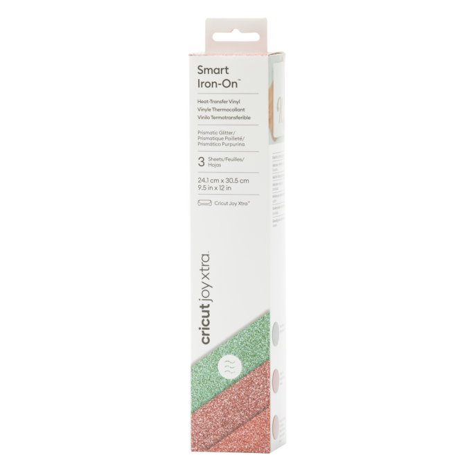 Cricut Joy Xtra™ Prismatic Glitter Smart Iron-On™, Sea Sparkle Sampler (3 ct)