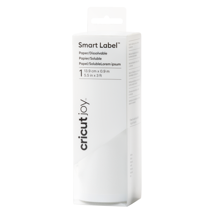 Cricut Joy™ Smart Label™ Paper – Dissolvable, White