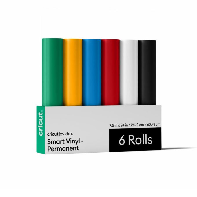 Cricut Joy Xtra™ Smart Vinyl™ Matless Permanent Vinyl, Variety Sampler - 9.5 in x 24 in (6 ct)