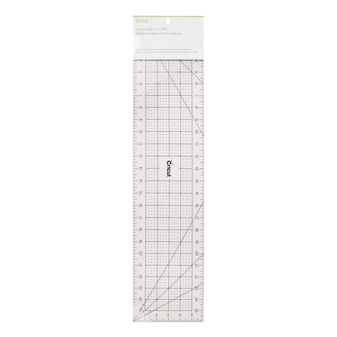 Acrylic Ruler, Rose  - 6" x 26"