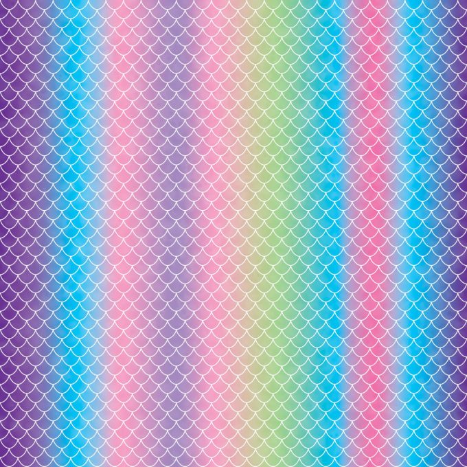 Infusible Ink™ Transfer Sheet Patterns, Mermaid Rainbow