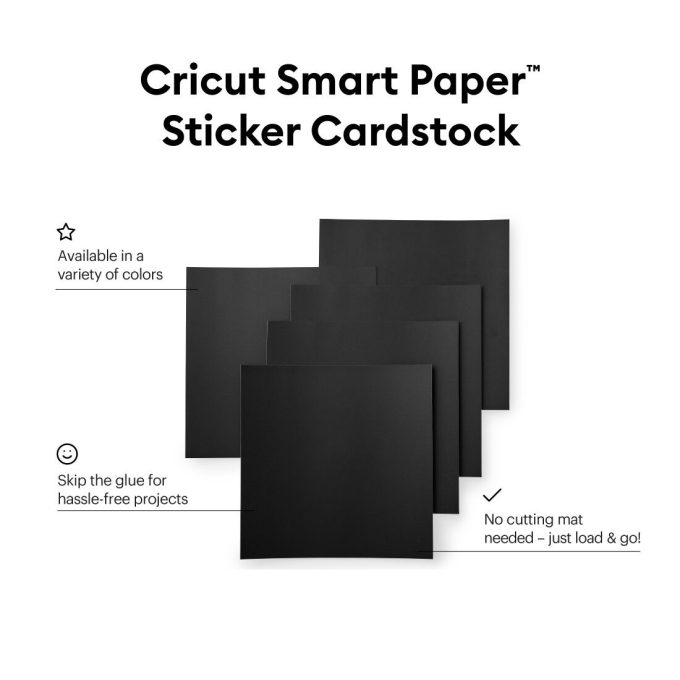 Smart Paper™ Sticker Cardstock, Black