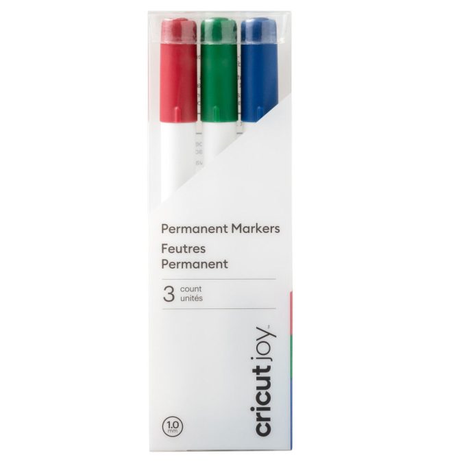 Cricut Joy™ Permanent Markers 1.0 mm, Red/Green/Blue (3 ct)