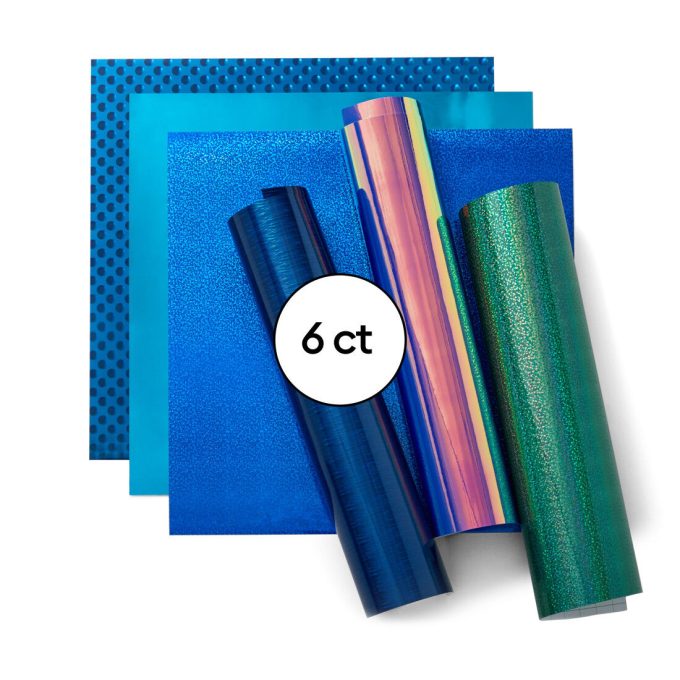 Holographic Vinyl, Blue Sampler - Permanent (6 ct)