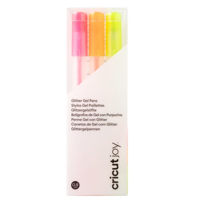 Cricut Joy™ Glitter Gel Pens 0.8 mm, Neon (3 ct)