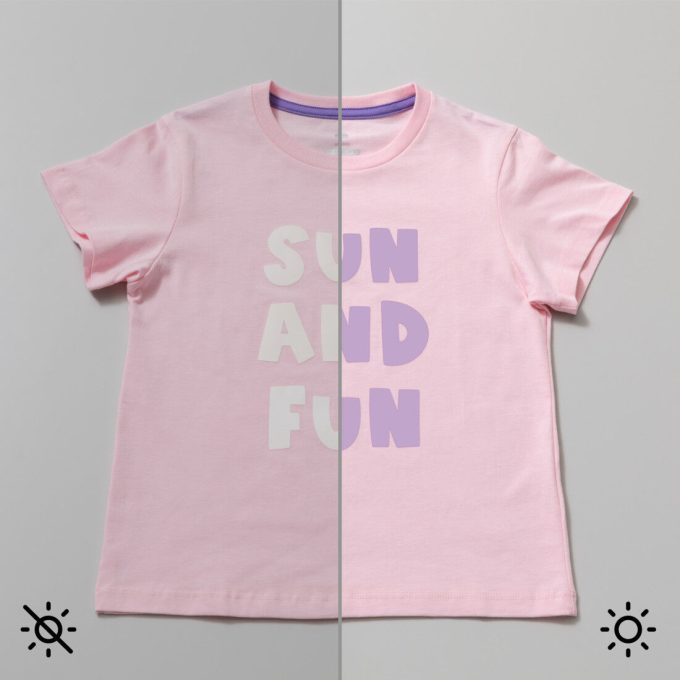 UV-Activated, Color-Changing Iron-On