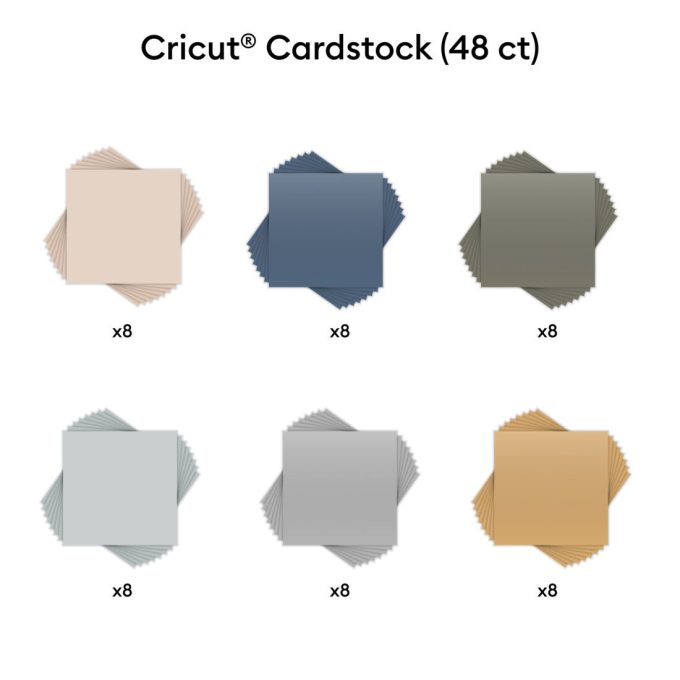 Cardstock Sampler, Natural Neutrals - 12 in x 12 in (48 ct)