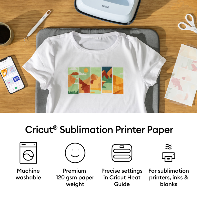 Cricut® Sublimation Printer Paper - 8.5 in x 11 in (100 ct)