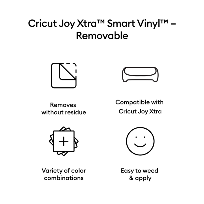 Cricut Joy Xtra™ Smart Vinyl™ – Removable (3 ft)