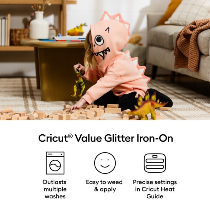 Value Glitter Iron-On, Party Sampler - 10 in x 12 in (6 ct)