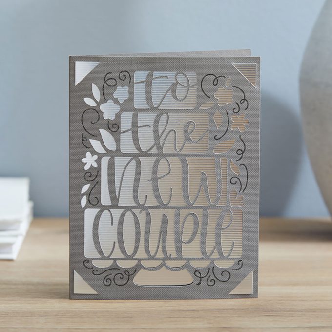Cricut Joy™ Insert Cards, Gray/Silver Brush 4.25" x 5.5"