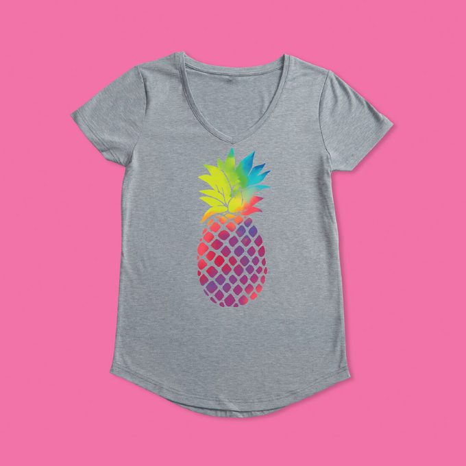 Women's Fitted T-Shirt Blank, V-Neck