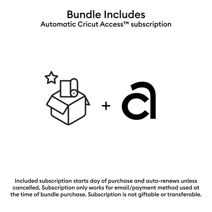Cricut Explore® 4 + Everything Bundle + Cricut Access™ Subscription